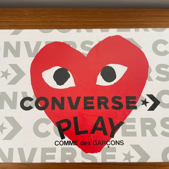 Comme des Garcons PLAY x Converse High-Top Sneakers Men's 6 / Woman's 8 - Picture 4 of 15